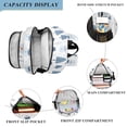 thumbnail image 3 of FORMRS Unisex School Backpack 17" Student Travel Bag with Laptop Compartment, White Snowman, 3 of 7