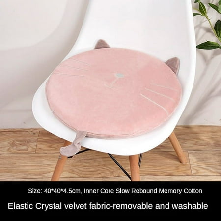 

Japanese Style Cute Memory Foam Solid Color Tatami Pad Car Office Chair Mat Futon HomeDecor Round Cushion Beautiful Buttocks Pad