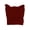 Maroon, variant on Top Headwear Cute Adventure Ears Rib Knit Beanie - Olive Green