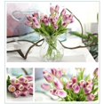 thumbnail image 3 of 30pcs Artificial Tulip Bouquets DIY Artificial Silk Handmade Flowers Suitable for Home Room Decoration Wedding Party Decoration (Purple), 3 of 11