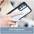 thumbnail image 4 of Dteck for Samsung Galaxy A54 5G Case, Shockproof Advanced Soft TPU Bumper Hard Clear PC Back Slim Fit Anti-Scratch Lightweight Protective Cover, Black, 4 of 8