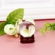 thumbnail image 1 of Xihbxyly Esfera de Cristal de Cuarzo Natural, Bola Curativa de 30 Mm, Soporte de Madera, Superficie Reflectante Transparente, Buena Suerte y Frescura, Hermosa Idea de Regalo, Decoración Versátil para, 1 of 3