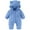 Sky Blue, variant on Coerni New Born Fleece Hooded Crawling Suit Cute Baby Bear Shape Jumpsuit Baby Boy Girl Cute Furry Hood Romper Winter Clothes