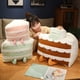 thumbnail image 2 of Bonito pastel de bebé, juguete de peluche, comida creativa, muñeca, postre, almohada de dibujos animados de simulación para niños y niñas zhangyuxiang LED, 2 of 2