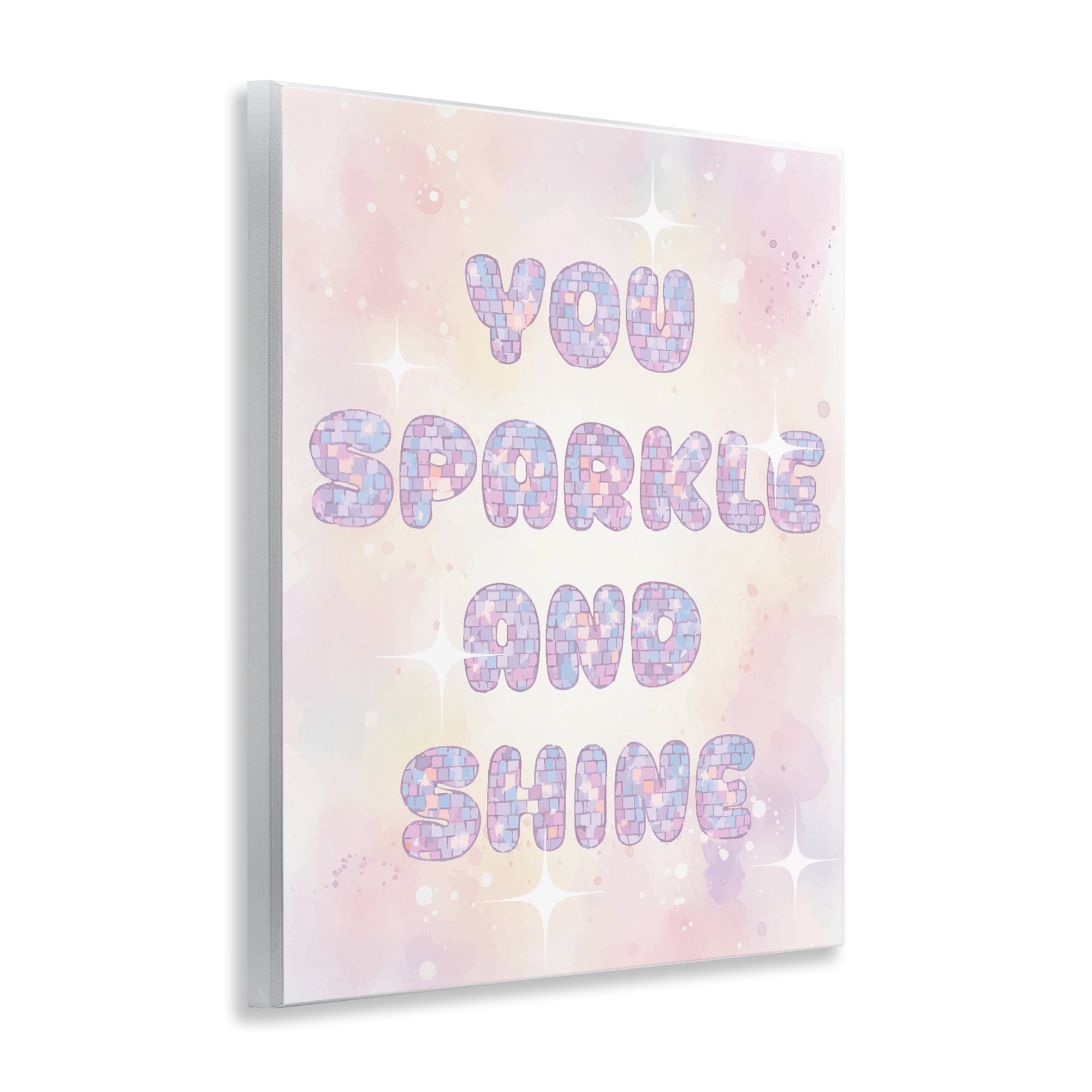 Stupell Industries You Sparkle And Shine Pastels Wall Plaque Art, design by Lil' Rue