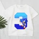 thumbnail image 3 of Camiseta de dibujos animados de Sonics The Hedgehogs para niños, camisetas número 1 a 9, camisetas estéticas para chico, camisetas de Boutique para niño y niña, camisetas de feliz cumpleaños, 3 of 5
