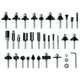 thumbnail image 2 of Juego de brocas para fresar madera BOSCH RBS030MBS, 30 piezas, con punta de carburo, 2 of 8
