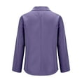 thumbnail image 5 of Blazers for Women Under 20$, Purple Blazers for Women Business Casual Baberdicy Women's Autumn And Winter Long Sleeved Button Solid Color Cardigan Small Suit Jacket, 5 of 7