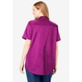 thumbnail image 3 of Woman Within Women's Plus Size Short-Sleeve Cotton Campshirt, 3 of 6