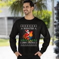 thumbnail image 3 of Christmas Sweatshirt, Funny Ugly Christmas Sweater, Rooster Christmas Sweater, Funny Santa Claus Xmas Sweatshirt, 3 of 5