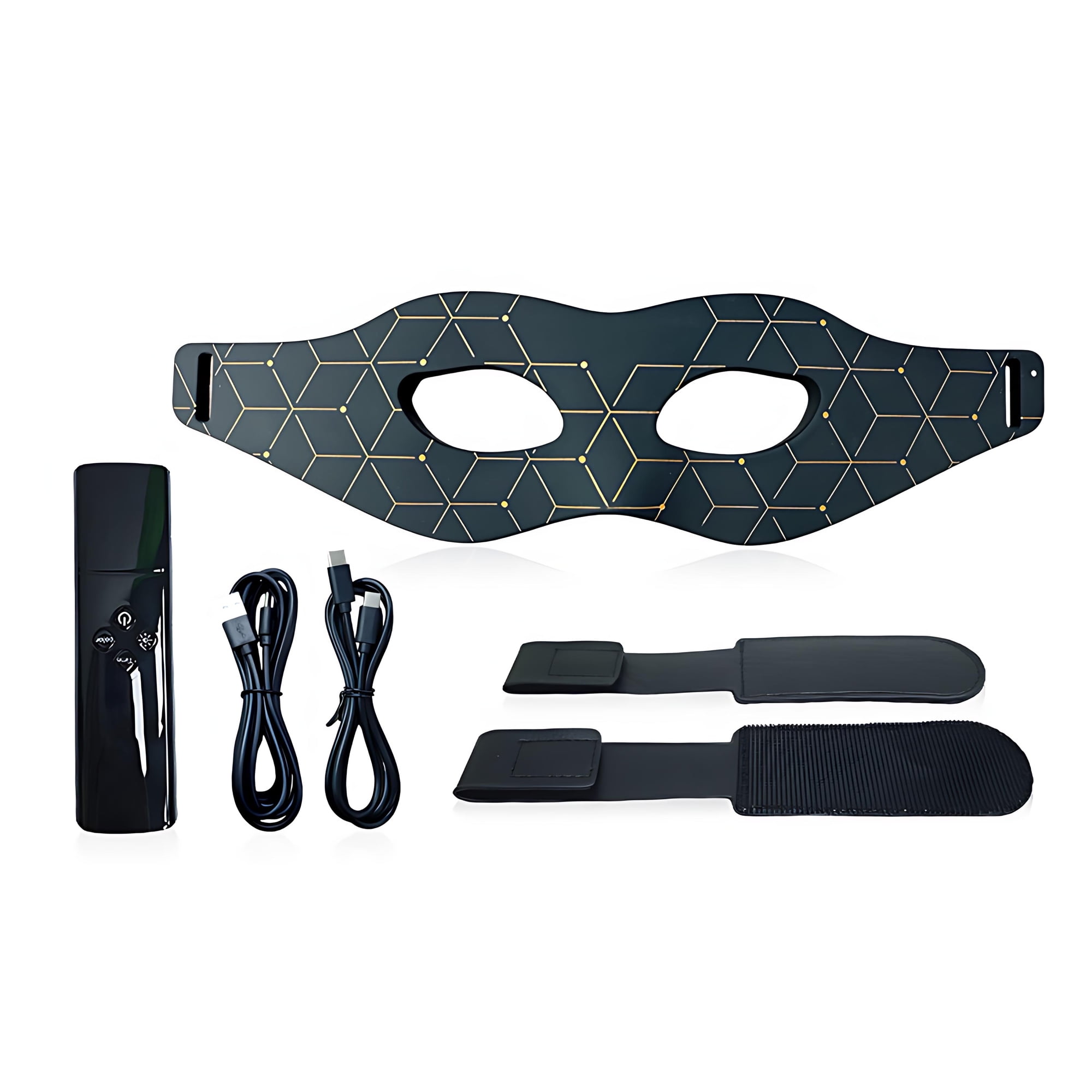 INSMART 7-Color LED Eye Mask with 24 LEDs – Rechargeable Light Care Device for Eye Area Relaxation, 5 Brightness Levels, 60-Min Timer