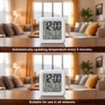thumbnail image 3 of Ocean Sunrise Coastal Digital Alarm Clock for Bedrooms, Smart LED Alarm Clock with 7 Color Changing Night Light, Summer Beach Abstract Art Silent Wake Up Clocks for Sleep Study Cooking 3.2"x3.2", 3 of 9