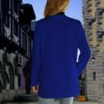 thumbnail image 5 of Fjofpr Holiday Savings! Blazer Jackets for Women Women'S Solid Color Recreational Long Sleeve Suit Coat Tops Fashion Women Solid Ladies Suit Turn-down Collar Cardigan Casual Coat, 5 of 5
