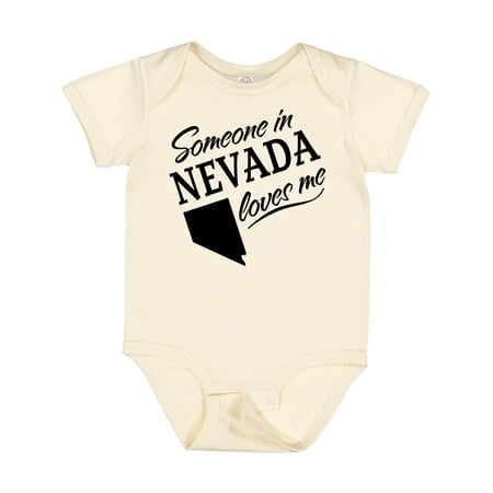 

Inktastic Someone in Nevada Loves Me Gift Baby Boy or Baby Girl Bodysuit