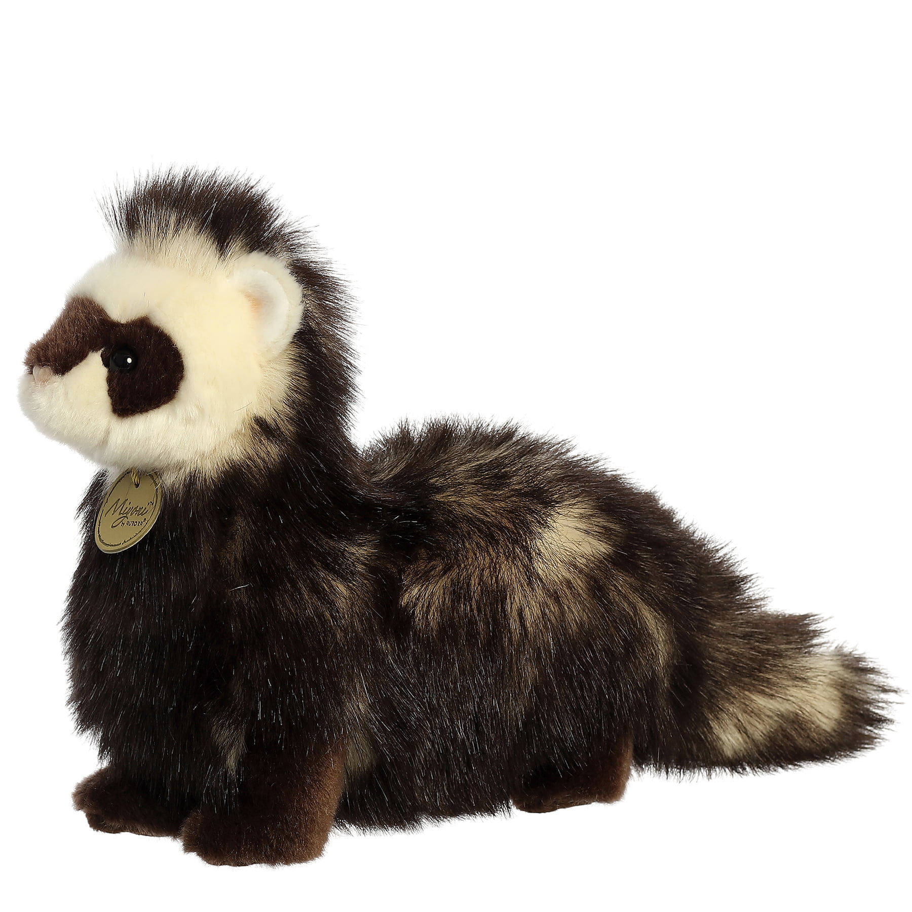 10.5" Small Black Footed Ferret Aurora Plush Miyoni Stuffed Animal 