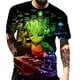 thumbnail image 2 of Camisetas de Disney Guardianes de la Galaxia, dibujos animados de anime DJ Groot, ropa de calle con estampado 3D, camisetas geniales de moda para hombres y mujeres, camisetas para niños, 2 of 5