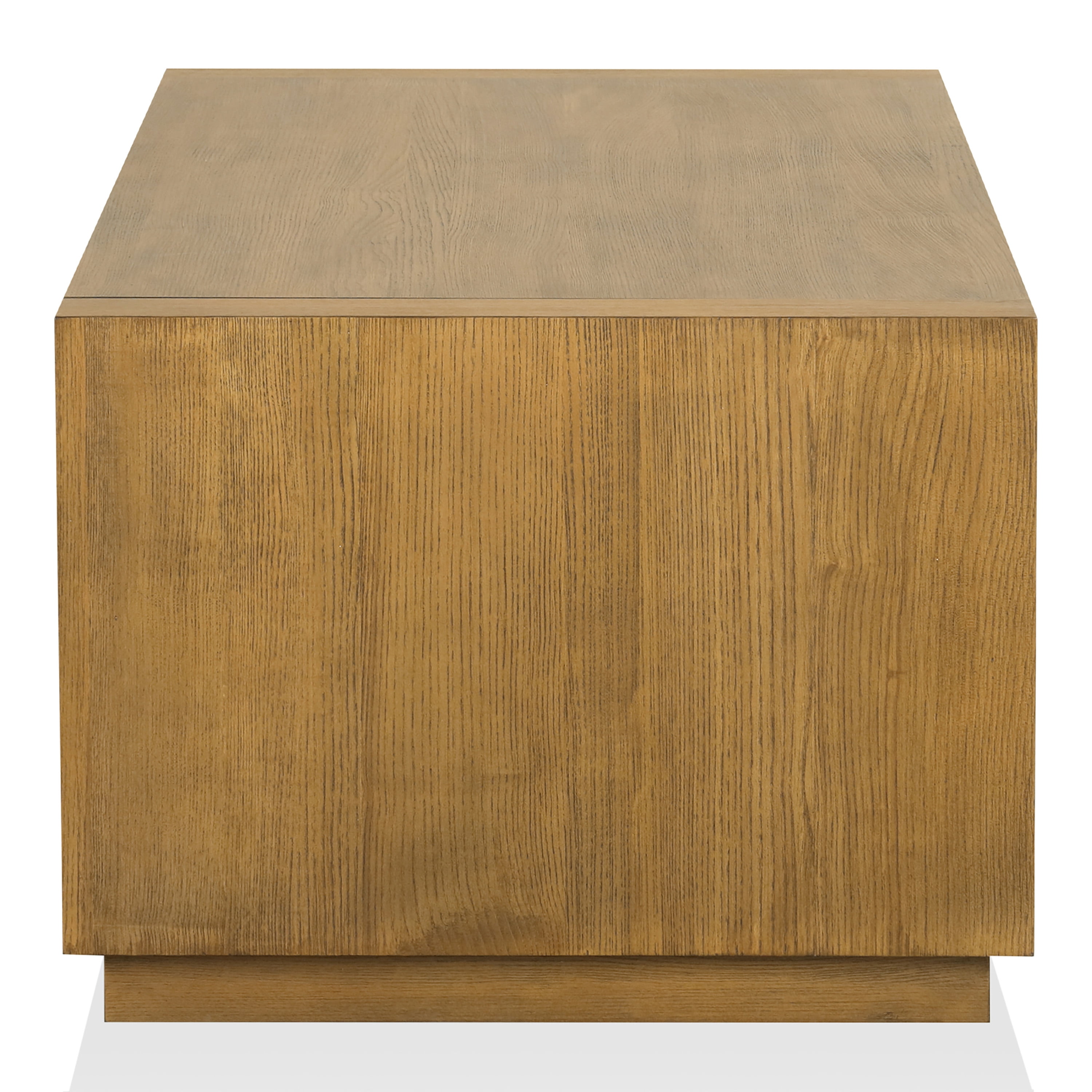 Furniture of America Robbs Modern Bottom Shelf Coffee Table, Medium Oak