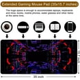 thumbnail image 3 of Large Mouse Pad for Desk, XXL Gaming Mouse Pad 35x15.7x0.12inch Desk Mat Extra Large Mouse Pad with Personalized Design for Laptop, Computer PC (Science 7), 3 of 6