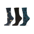 thumbnail image 6 of MeMoi Cats Galore Bamboo Blend Crew Sock 3 Pair Pack - Mens - Male, 6 of 7
