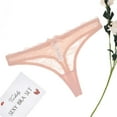thumbnail image 6 of Varsbaby Women's Demi Cup Bra Thongs Garters Stocking Lingerie Set, 6 of 8