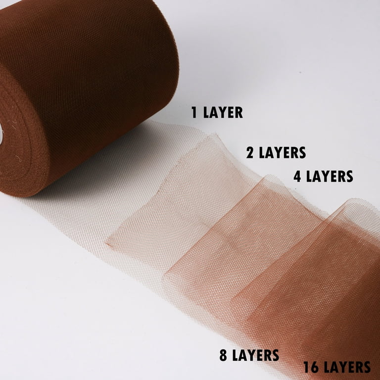  Tulle Fabric Roll, 6” by 100 Yards