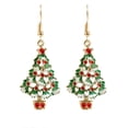 thumbnail image 1 of Guardurnaity Nuevos pendientes de Navidad, joyería de muñeco de nieve de cristal, pendiente de tuerca de árbol de Navidad para mujer, accesorios Ropa, zapatos y accesorios Miscelánea TYPE1, 1 of 6