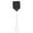 Black, variant on Leather Fly Swatter, Heavy Duty Manual Pest Control, Durable Stainless Steel Handle, 17.5 Inches Length, Crack Proof Design, Washable, Effective For Flies Insects (Black)