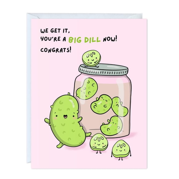 Tarjeta de felicitación ALY LOU con chiste divertido para graduación