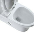 thumbnail image 4 of Venezia 1-Piece Dual Flush Elongated Ceramic Toilet in White Seat Included, 4 of 10