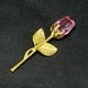 thumbnail image 5 of Mini rosa roja de cristal eterna | Rosa artificial de cristal artesanal | Regalo Feng Shui duradero para bodas | Decoración para aniversarios, cumpleaños, hogar y oficina, 5 of 5
