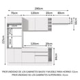 thumbnail image 3 of Cocina Integral Completa Modular Madesa Safira 290cm BB 07, 3 of 10