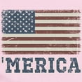 thumbnail image 2 of CafePress - Merica Flag Vintage Infant Bodysuit - Baby Light Bodysuit, Size Newborn - 24 Months, 2 of 4