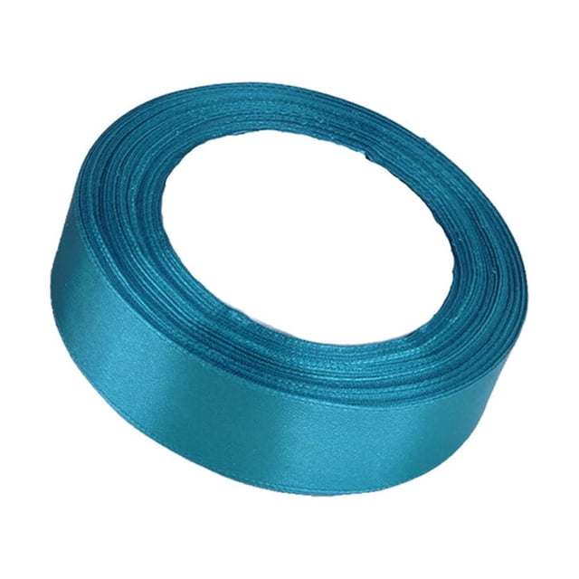 Gift Wrap Ribbon Wedding Clothes Making Supply Multi-color DIY Craft Accessories Festival Fabric Polyester Ribbons Box Ornaments Peacock Blue 47