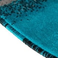 thumbnail image 6 of Emma + Oliver 3x5 Oval Turquoise Olefin Accent Rug with Complementary Southwestern Pattern in Turquoise with Jute Backing, 6 of 8