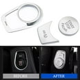 thumbnail image 1 of BUYISI Premium Silver Start Stop Button Cover Trim For Bmw 1 2 3 Series F30 X1 X6, 1 of 5