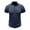 Blue, variant on ZCFZJW Mens Workout T-Shirts Quick Dry Summer Short Sleeve Button V Neck Solid Color Basic T Shirt Tops Loose Lightweight Casual Holiday Wicking T-Shirt Blue L