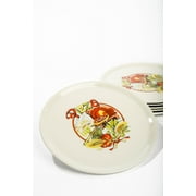 White Porcelain Decorated Pizza Plate 12"- Saturnia - 1 Case of 6 Plates