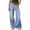 Sky Blue, variant on Womens Wide Leg Jeans High Waisted Boyfriends Baggy Stretchy Denim Pants for Work Office