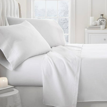 - Merit Linens Premium 4 Piece Ultra Soft Flannel Bed Sheet Set