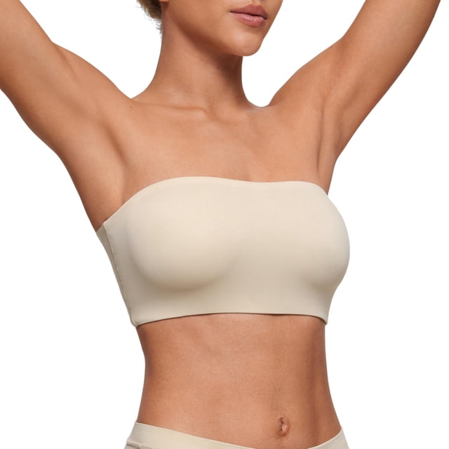 Bralette CRZ YOGA Softhold Sin Tirantes Sin Aros Color Tan