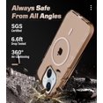 thumbnail image 4 of for iPhone 13 and iPhone 14 Magsafe Case, 6.6ft Drop Protection, Full Body Screen Camera Protective Phone Case, Brown, 4 of 13