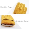 thumbnail image 2 of Cowhide Gloves, Welding Glove With Excellent Grip, Construction Use Genuine Cowhide Leather, 2 of 6