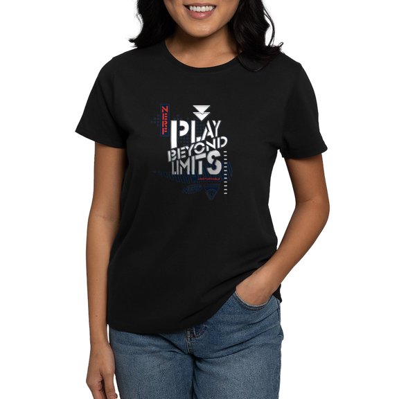 CafePress - Nerf Play Beyond Limits T Shirt - Women's Traditional Fit Dark T-Shirt