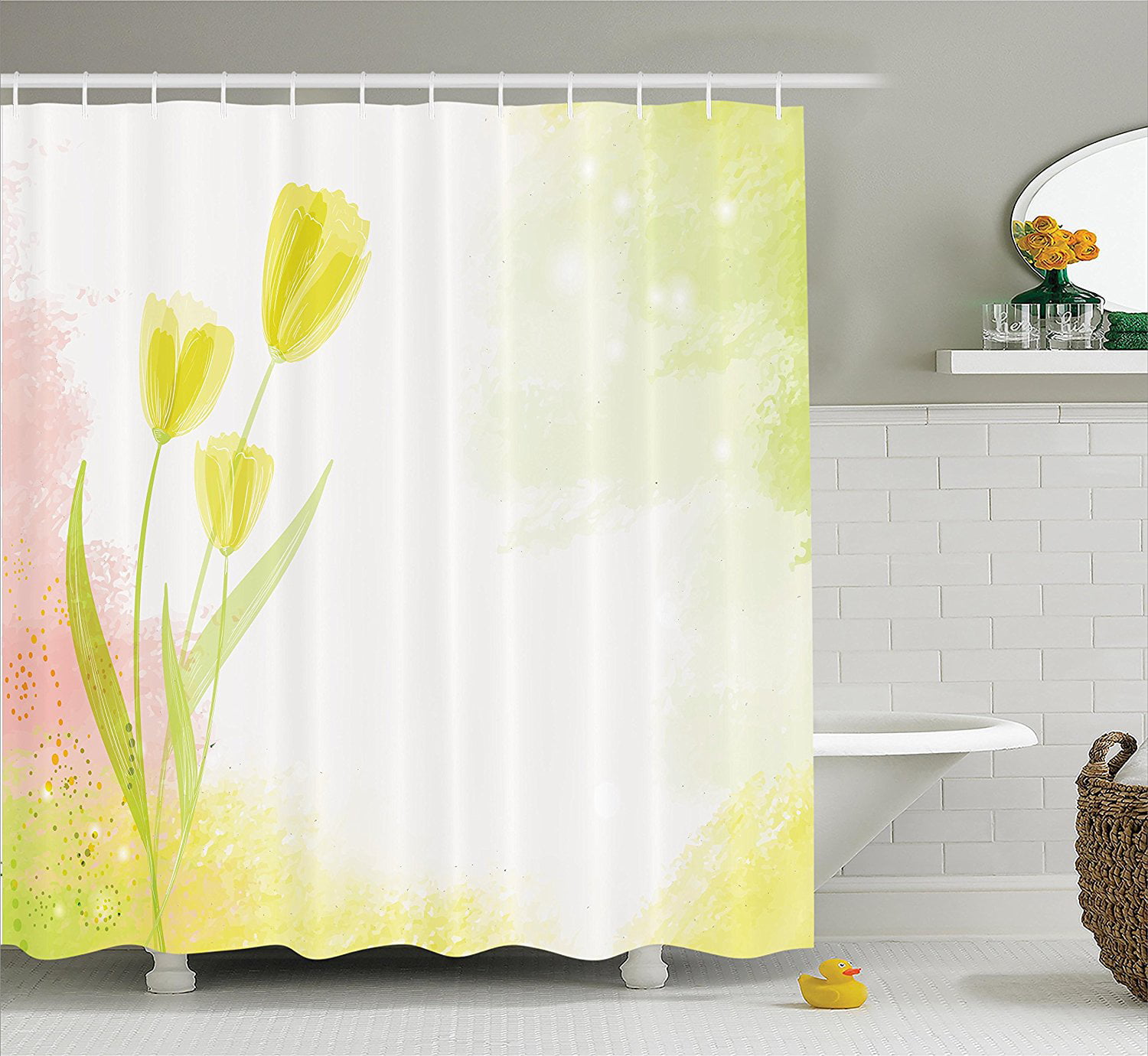 Details about   Shower Curtain Flower Purple Floral Dragonfly Spring Bathroom Decor 70" New 