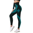 thumbnail image 4 of WLJ Women Color Block High Waist Butt Lift Tummy Control Yoga Pants, 4 of 7