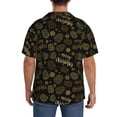 thumbnail image 5 of Haiem Gold Pinecone Merry Christmas Men's Casual Shirts Short Sleeve Button Down Shirts Fashion Textured Summer Beach Shirt-X-Large, 5 of 7