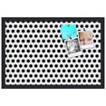 thumbnail image 2 of PinPix 24x16 Custom Cork Bulletin Board Black Polka Dot Poster Board Has a Fabric Style Canvas Finish, Framed in Black Polka Dot, by ArtToFrames (PinPix-200), 2 of 6