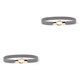thumbnail image 4 of Guardurnaity Banda de cintura de moda exquisitas correas de cuero universales con hebillas abrigo acolchado Multicolor Día de San Valentín accesorios de Gris 2piezas, 4 of 6