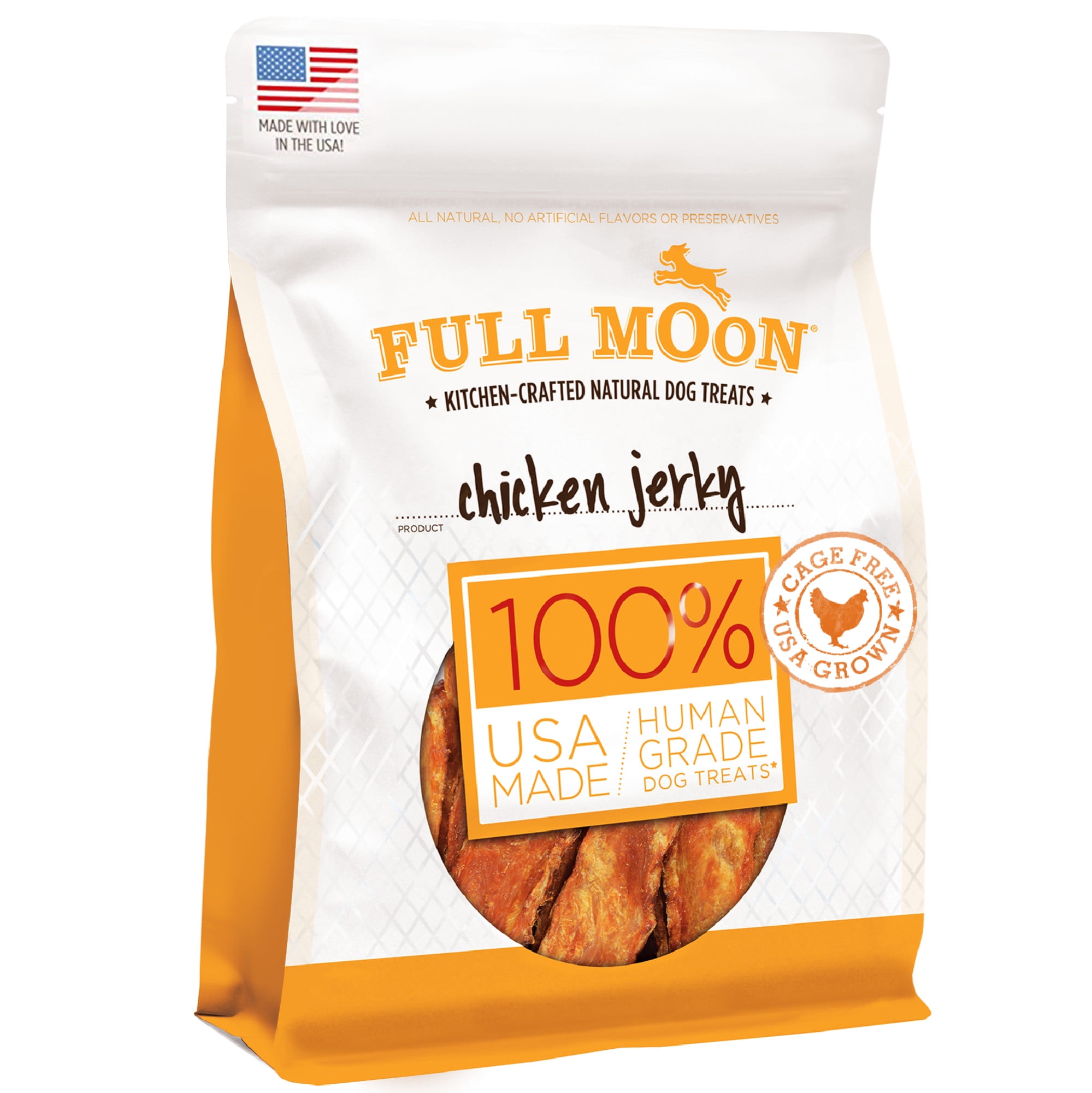 FULL MOON® All Natural Human Grade Dog Treats, Chicken Jerky, 24 Ounce