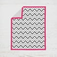 thumbnail image 3 of Bacati Ikat Dots chevron 3-Piece Crib Bedding Set - Pink Grey Girls, 3 of 7